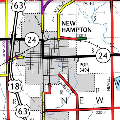 Chickasaw County, Iowa Map by Iowa Department of Transportation ...