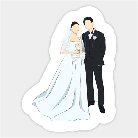 king the land couple wedding - King The Land - Sticker | TeePublic