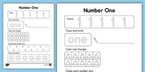 Number One Math Activity Lehrer Gemacht Twinkl