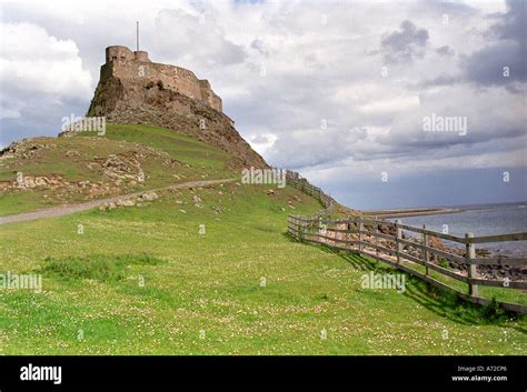 16th Century Lindisfarne Castle Beach Holy Island Coast Coastal Hi Res