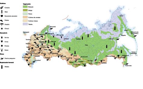 Russia Natural Resources Map Cities And Towns Map Images