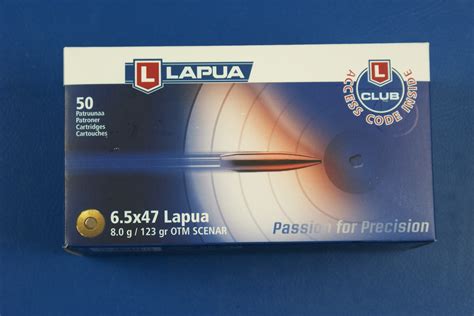 Lapua 6 5x47 Lapua 123gr 8g Bäurle Waffen Munition