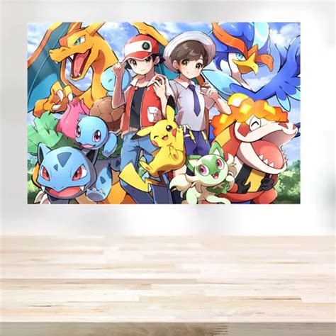 Painel De Festa Infantil Grande Pokemon Lona 2 0 X 1 5 M MercadoLivre