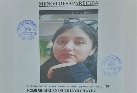 El Alto una adolescente de 14 años desaparece después de conocer a un