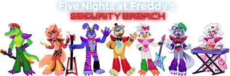 FNAF Security Breach Glamrock Animatronics Cutouts by mauricio2006 on DeviantArt