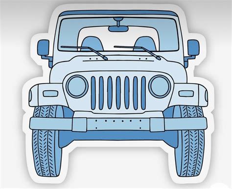 Pin By Pedro G C On Guardado R Pido Aesthetic Stickers Blue Jeep