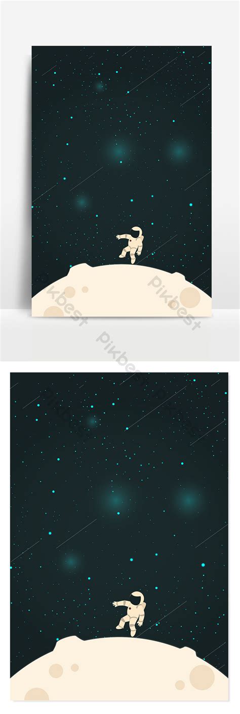 Moon Landing Background Starry Sky Backgrounds | AI Free Download - Pikbest