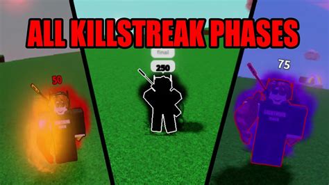 All Killstreak Phases In Slap Battles Roblox Youtube