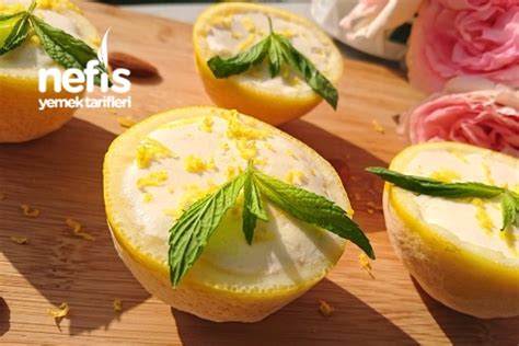 Limonlu Parfe Limon Kabu U Ve Kupta Sunum Nefis Yemek Tarifleri