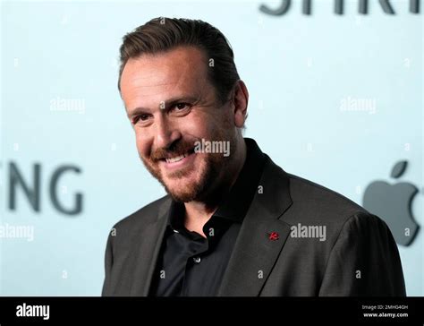 Jason Segel Poses At The Premiere Of The Apple Tv Series Shrinking