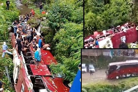 Update News Korban Bus Wisata Masuk Jurang Di Guci Tegal Satu