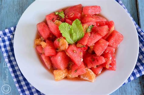 Watermelon Orange Salad Recipe | Easy Summer Salad Recipes