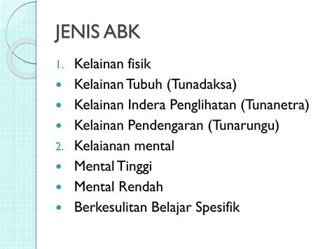 Ppt Konsep Dasar Pendidikan Anak Berkebutuhan Khusus Powerpoint