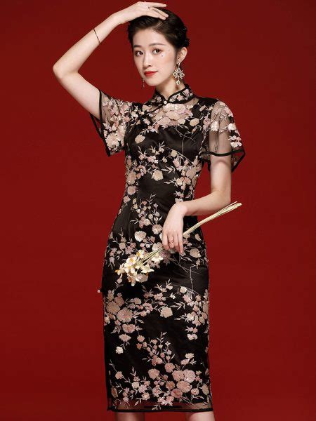 Summer New Retro Lace Improved Cheongsam Qipao Dress Hanfumodern