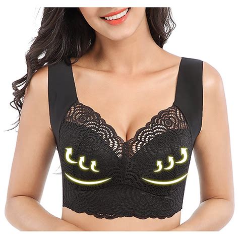 Munlar Black Women S Bra Push Up High Support Wire Free Lift Bra