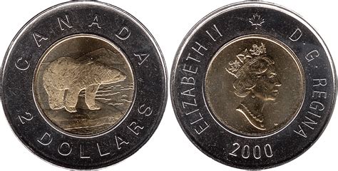 Coins And Canada 2 Dollars 2000 Knowledge Pedestal D Historical