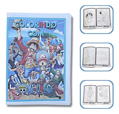 Livro De Desenhos Para Colorir Anime One Piece 32 Desenhos MercadoLivre