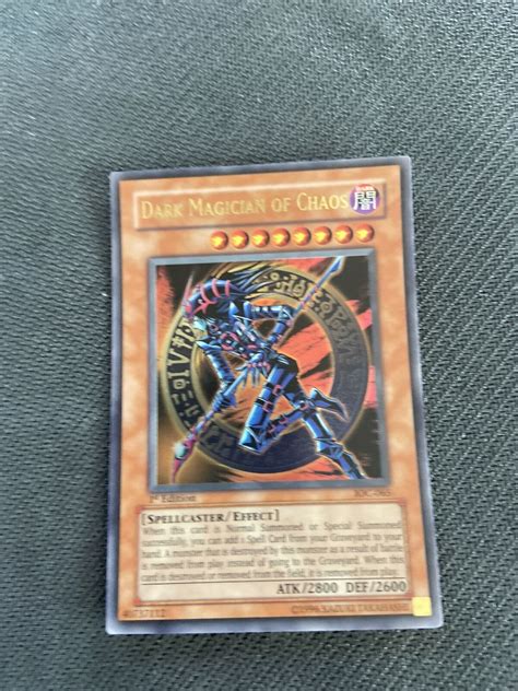 Dark Magician Of Chaos Yugioh IOC 065 1st Edition Ultra Rare Heavy Play