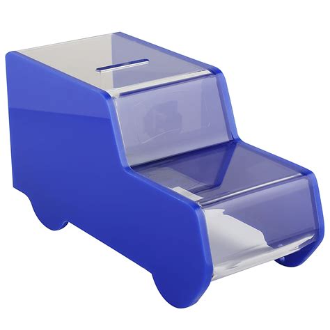 MCB Ambulance Truck Shaped Acrylic Charity Donation Box Collection