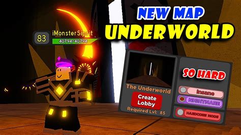 New Update The Underworld Map And New Cosmetics Roblox Dungeon Quest