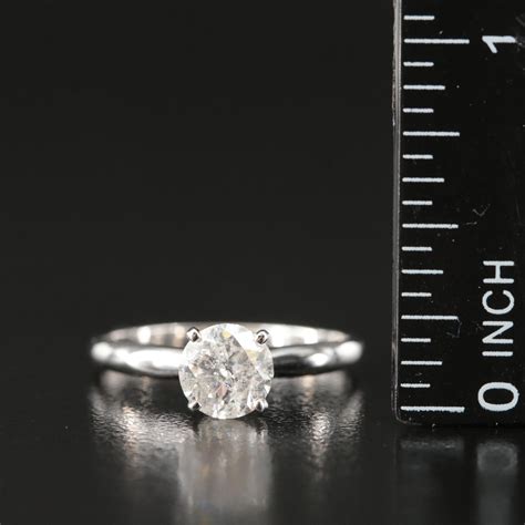 10K 1.10 CT Diamond Solitaire Ring | EBTH