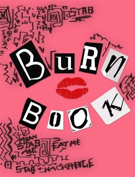 Burn Book Hardcover Mean Girls Burn Book Mean Girls Mean Girls Party