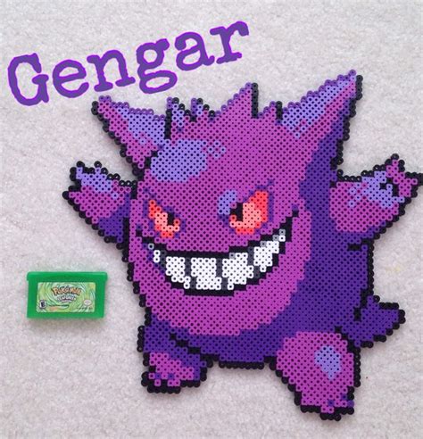 Pokemon Perler Bead Gengar Pattern Pixel Art Pokemon Pokemon Bead Images