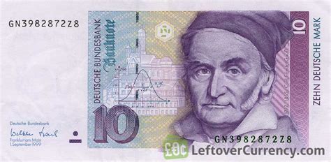 10 Deutsche Marks Carl Friedrich Gauss Exchange Yours Today