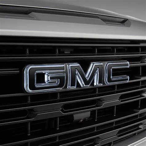 2023 Sierra 1500 Emblems Black Gmc Illuminated Front Grille Single