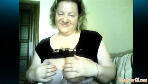 Hot 50 Yo Russian Mature Marina Play On Skype