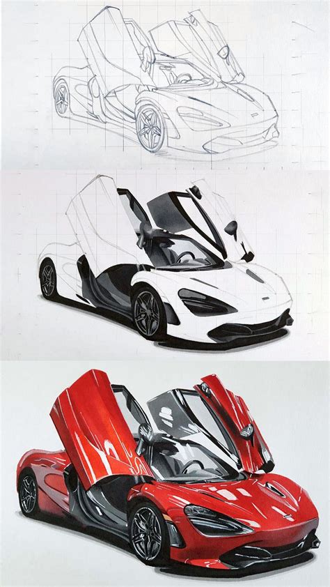 How To Draw A Mclaren 720s Step By Step Realistic Drawingpat – NBKomputer