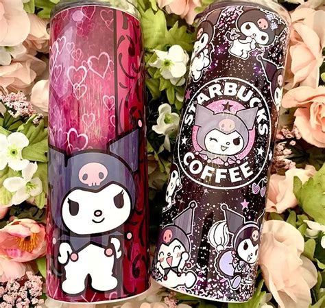 Kawaii Starbucks Sanrio Kuromi And Hello Kitty 20oz Steel Etsy Israel