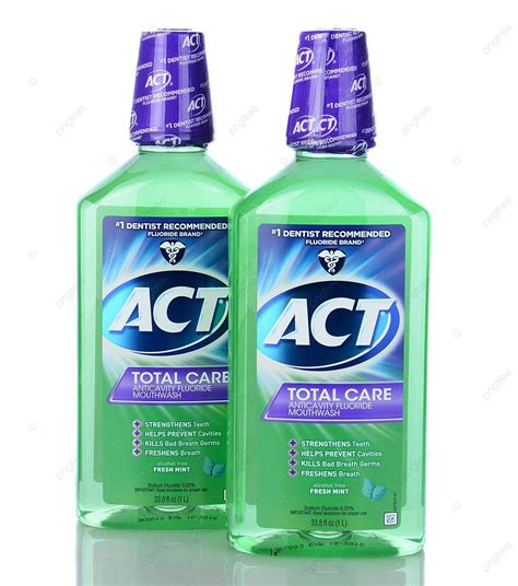 Act Total Care Anticavity Mouthwash Illustrated Editorial Mouthwash