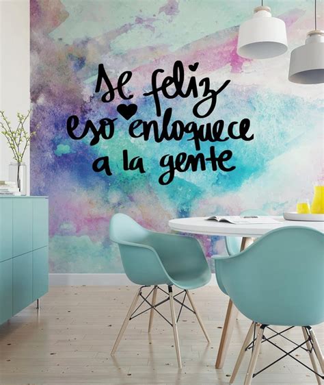 Vinilos Decorativos Vinilo Pared Frases Letras Se Feliz Decoravinil