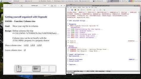 Orgmode E04s04 Column View Youtube