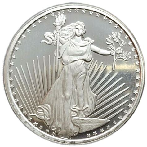 SilverTowne St Gaudens 1oz Fine Silver Round EBay