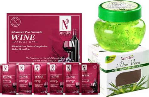 Buy Nutriglow Naturals Advanced Pro Formula Set Of 2 Wine Facial Kit