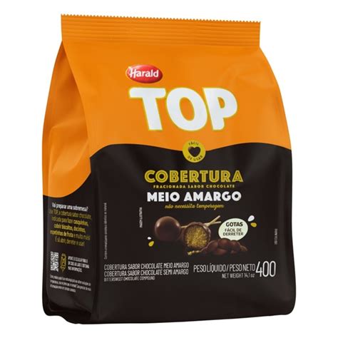 Cobertura Top Gotas Meio Amargo 400G Harald Cantinho Doce Cohama