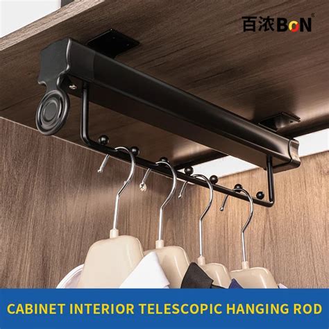 Closet Interior Hanging Rod ClosetTopTelescopic Storage Rods Closet ...