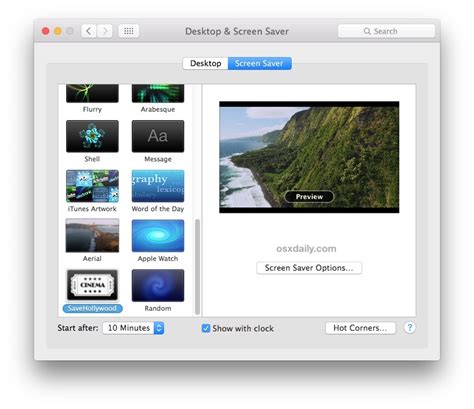 Play Video As Screen Saver In Mac Os X