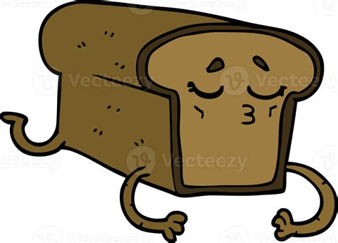 Cartoon Doodle Loaf Of Bread 45081605 Png