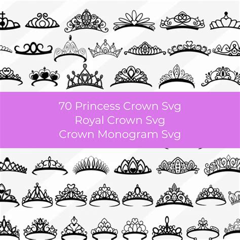 Princess Crown Svg Bundle Masterbundles