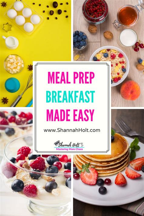 Breakfast Meal Prep Ideas | Breakfast meal prep, Breakfast recipes ...