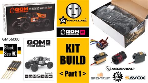 Gmade GOM GR01 1 10 Scale RC Rock Buggy Kit Build Part 1 YouTube