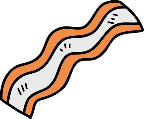 Hand Drawn bacon strips illustration 12787319 Vector Art at Vecteezy