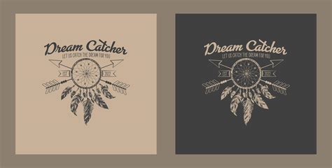 Dream Catcher Retro STyle Logo Design 9266028 Vector Art at Vecteezy