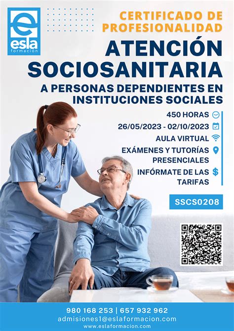 Curso Atención Sociosanitaria Personas Dependientes Sscs0208