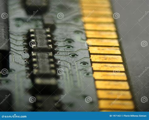 ram memory electronic circuit stock image image  microprocessor