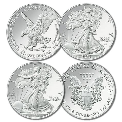 The Change-of-Design Set of Uncirculated American Eagle Silver Dollars