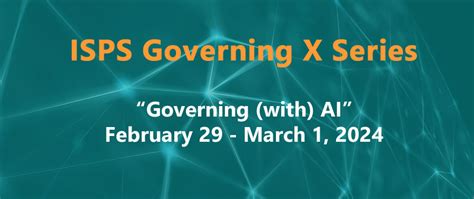 “Governing (with) AI” Conference Registration | Institution for Social ...